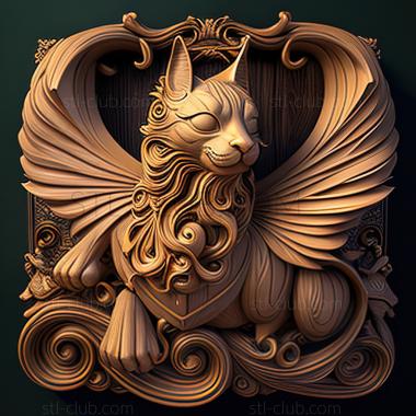 3D модель Котик-единорог из Unicitti (STL)